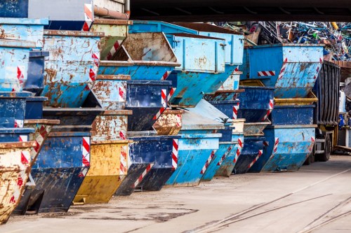 Soho skip hire service in action