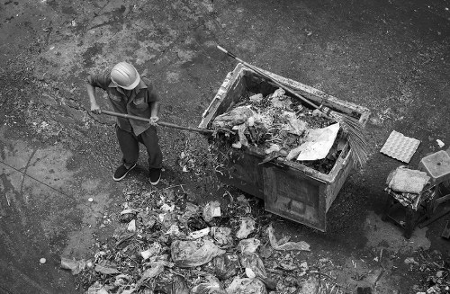 Residential rubbish removal services in a Soho apartment
