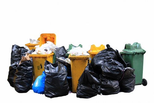 Before and after garden waste removal in a Soho backyard