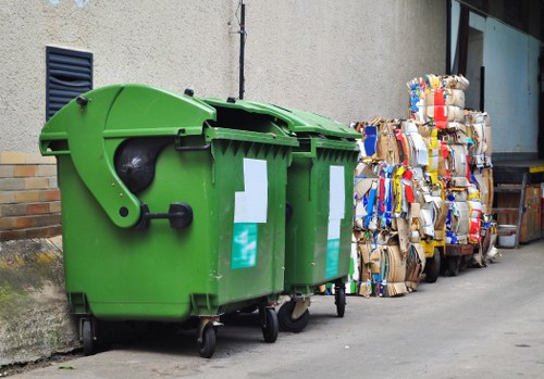 Professional skip hire service in action in Soho