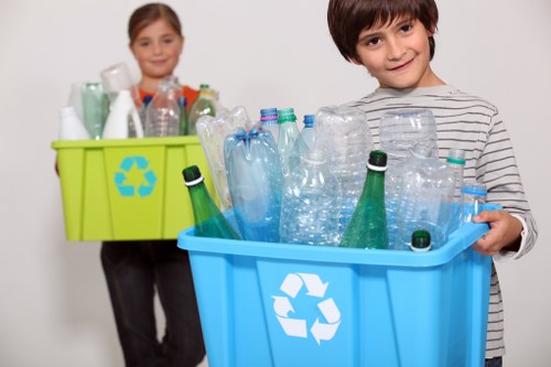 Professional waste clearance services at a construction site