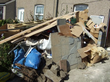 Professional site clearance team at work
